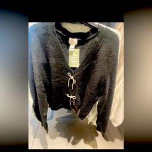 Crystal now crop cardigan